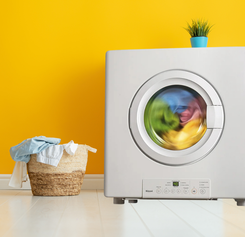 מייבש כביסה בגז 9 ק”ג | Rinnai